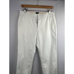 J.Crew Mens White Slim Fit Chino Pants W30 L32 Cotton Blend